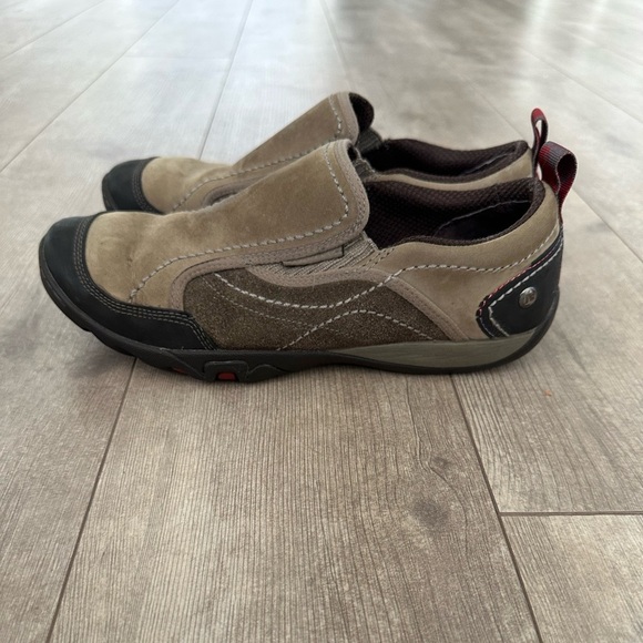 Merrell Womens Mimosa Moc Boulder Comfort Shoes Brown Leather Slip On Size 8 - Picture 5 of 11
